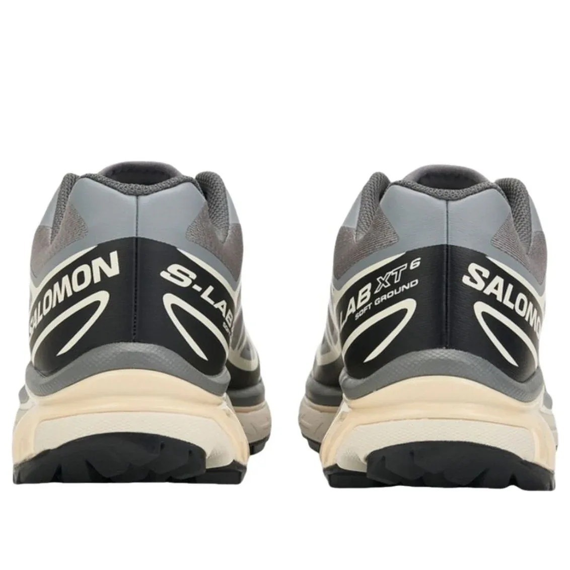 Кроссовки SALOMON XT-6 Recut 'Grey Black Vanilla' — фото 3