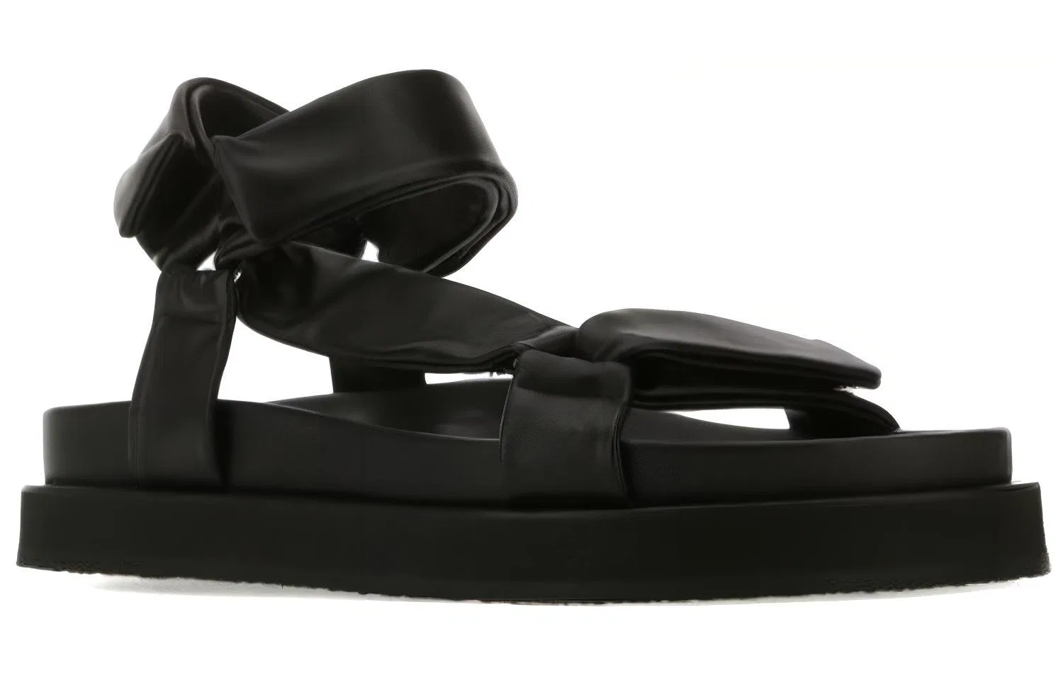 Сандалии с одним ремешком Jil Sander черные — фото 4