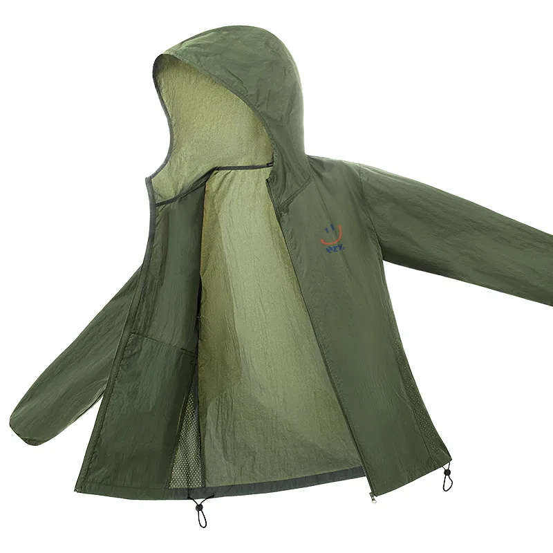 Детская ветровка с защитой от солнца MINISO, Army Green