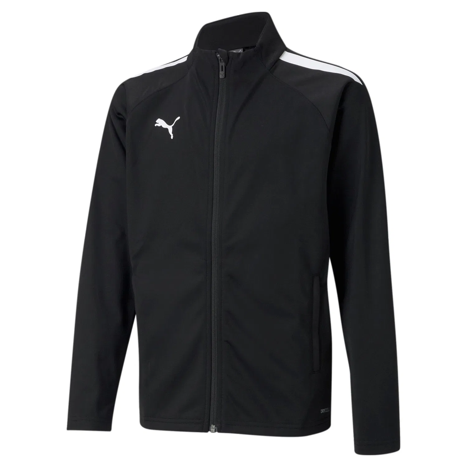 Детская тренировочная куртка teamLIGA Training Jacket Jr Puma, Schwarz Weiß