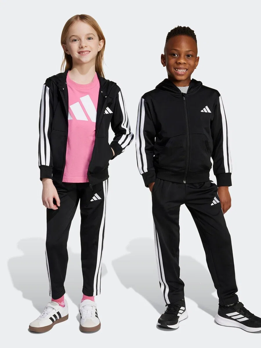 Спортивный костюм ADIDAS SPORTSWEAR "Essentials" черного цвета — фото 2