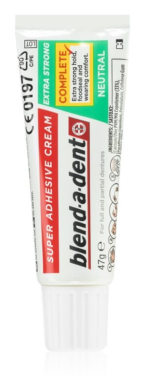 

Фиксирующий крем для протезов Blend-a-dent Extra Strong Neutral