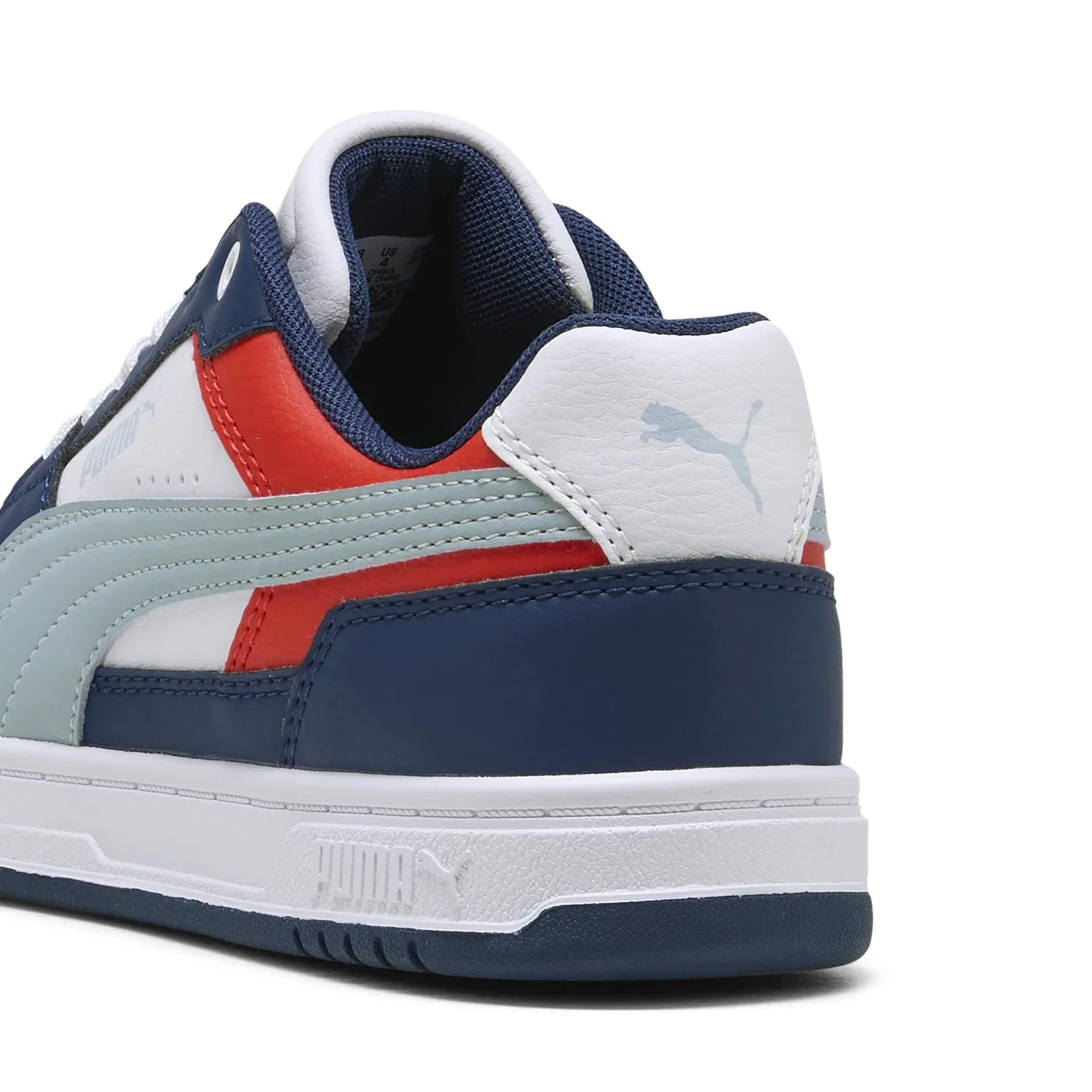 Детские кроссовки для мальчиков с принтом PUMA Caven 2.0 Jr PUMA, Persian Blue Sea Illusion White — фото 2