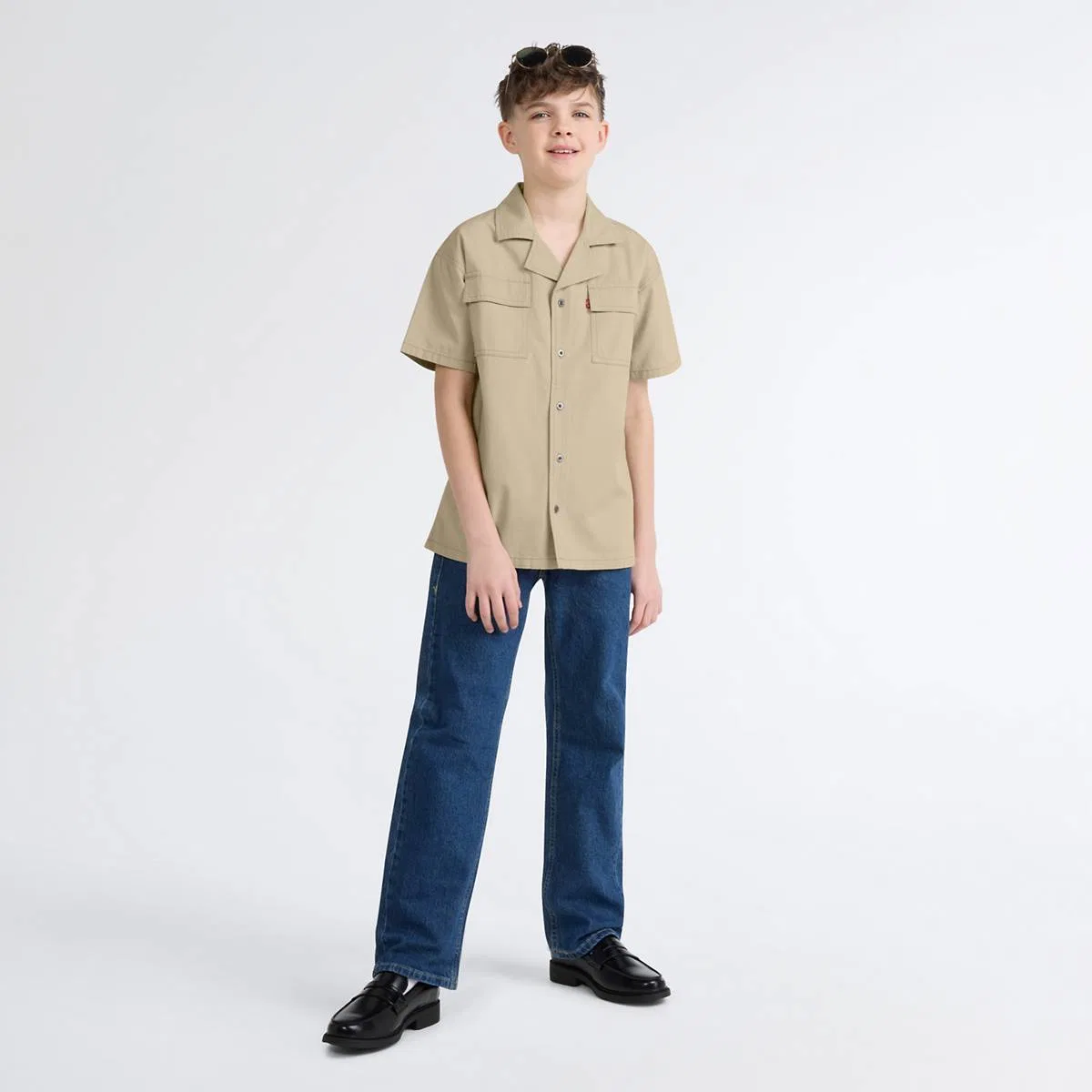 Рабочая рубашка для мальчиков 8-20 лет Levi's, Fields Of Rye - Brown — фото 2