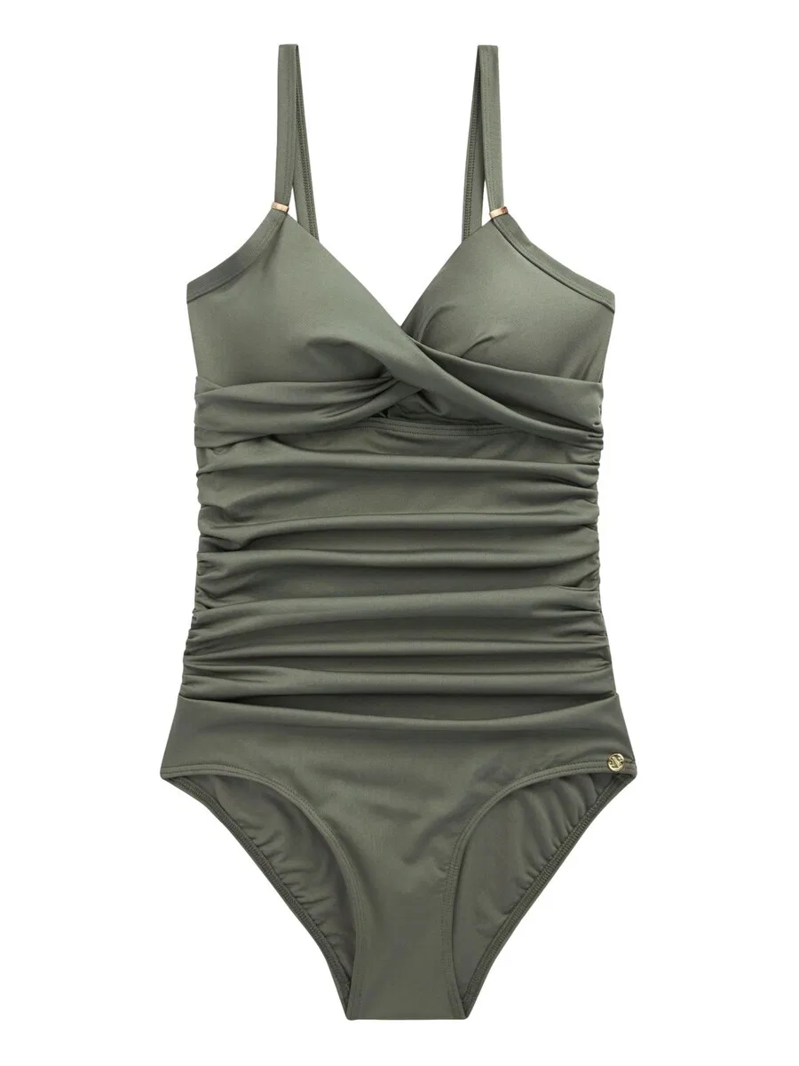 Купальник Next Triangle Shaping Swimsuit оливкового цвета
