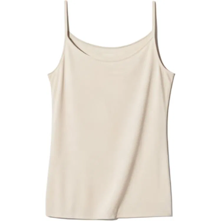 Женская майка на бретелях AIRism Beige UNIQLO, Бежевый
