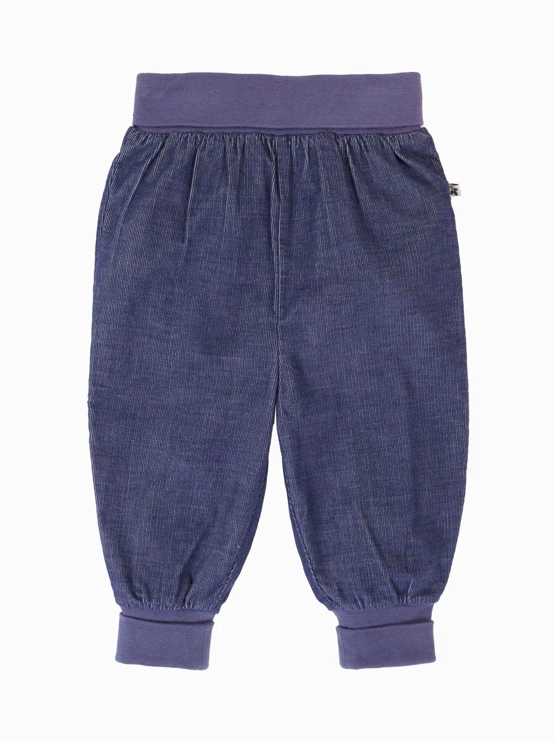 Брюки из вельвета Frugi, синие — фото 2