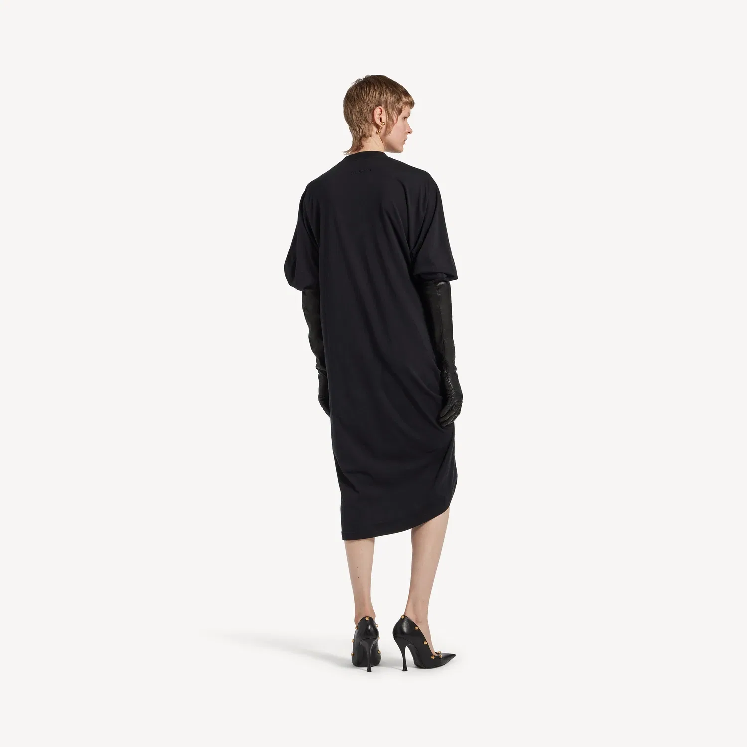 Женское платье Tucked In черного цвета Balenciaga, черный — фото 4