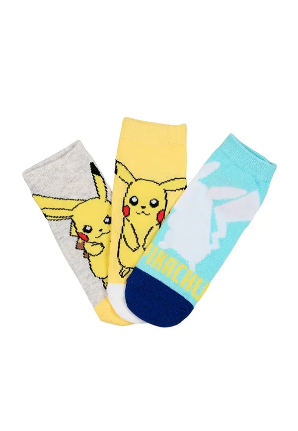 Носки с принтом Pikachu, хлопок, Pokeball, Pokemon, разноцветные — фото 4