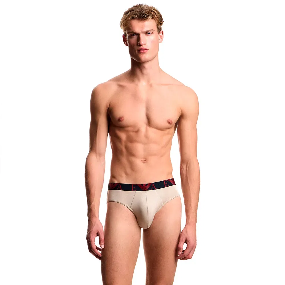 Мужские трусы-слипы с принтом EM000258_AF20668 Emporio armani, Multicolor — фото 2
