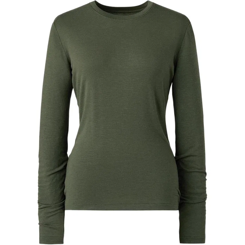 Женская футболка с круглым вырезом Dark Olive UNIQLO, Dark Olive
