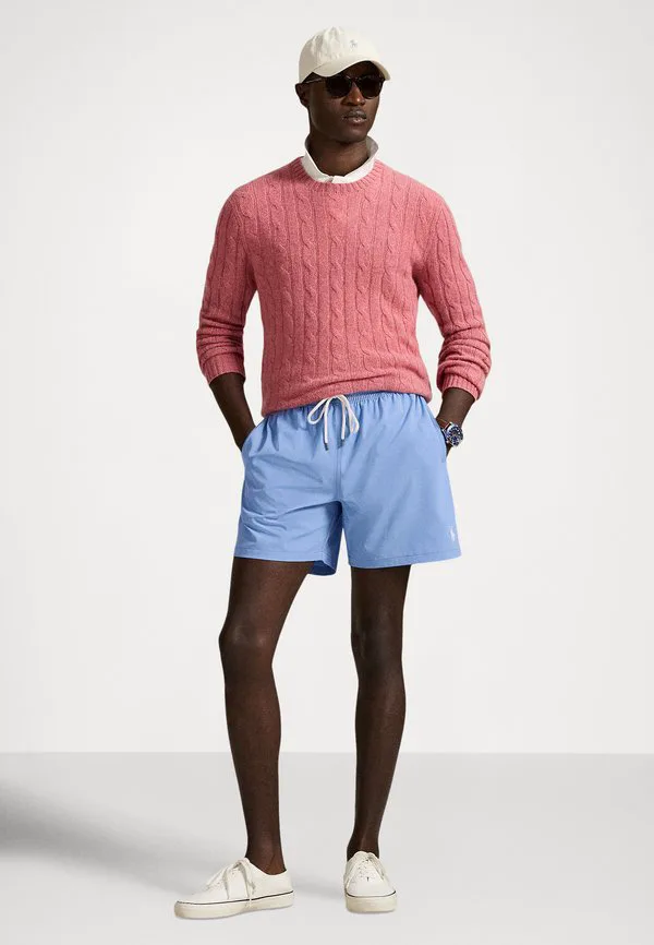 Плавки-Шорты traveler classic, 5,75 дюймов. Polo Ralph Lauren, Harbor Island Blue/White — фото 2