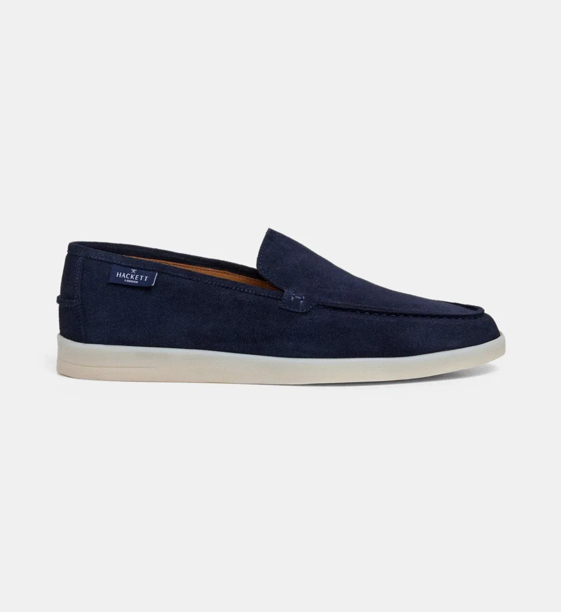 Фирменные замшевые мокасины Hackett London, синий