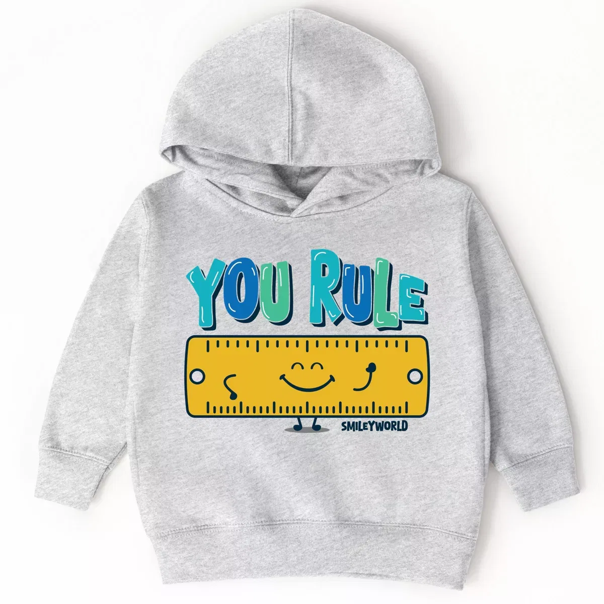 Детское худи с принтом SmileyWorld You Rule The Juniper Shop, Heather Grey