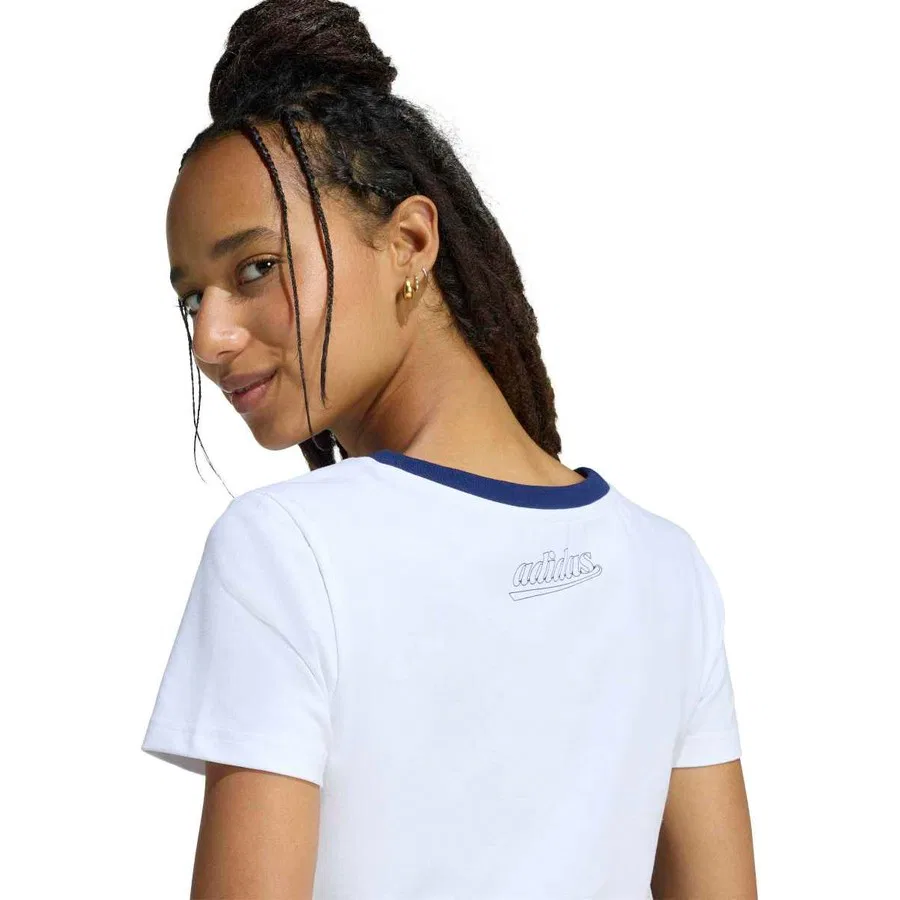 Футболка с круглым вырезом Col Icon Baby adidas, Белый — фото 3