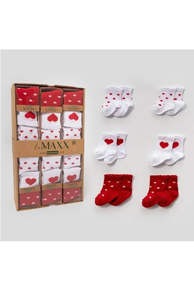 Детский комплект носков с рисунком Lovemaxx Beren, Red