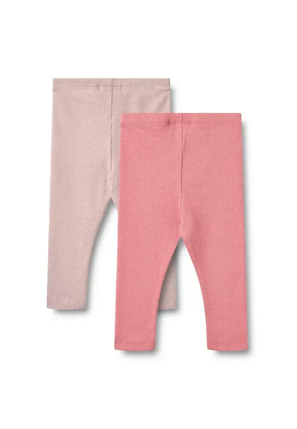 Комплект из 2 пар брюк хлопок, модал, эластан Wheat, pink lilac, розовый/сиреневый — фото 2