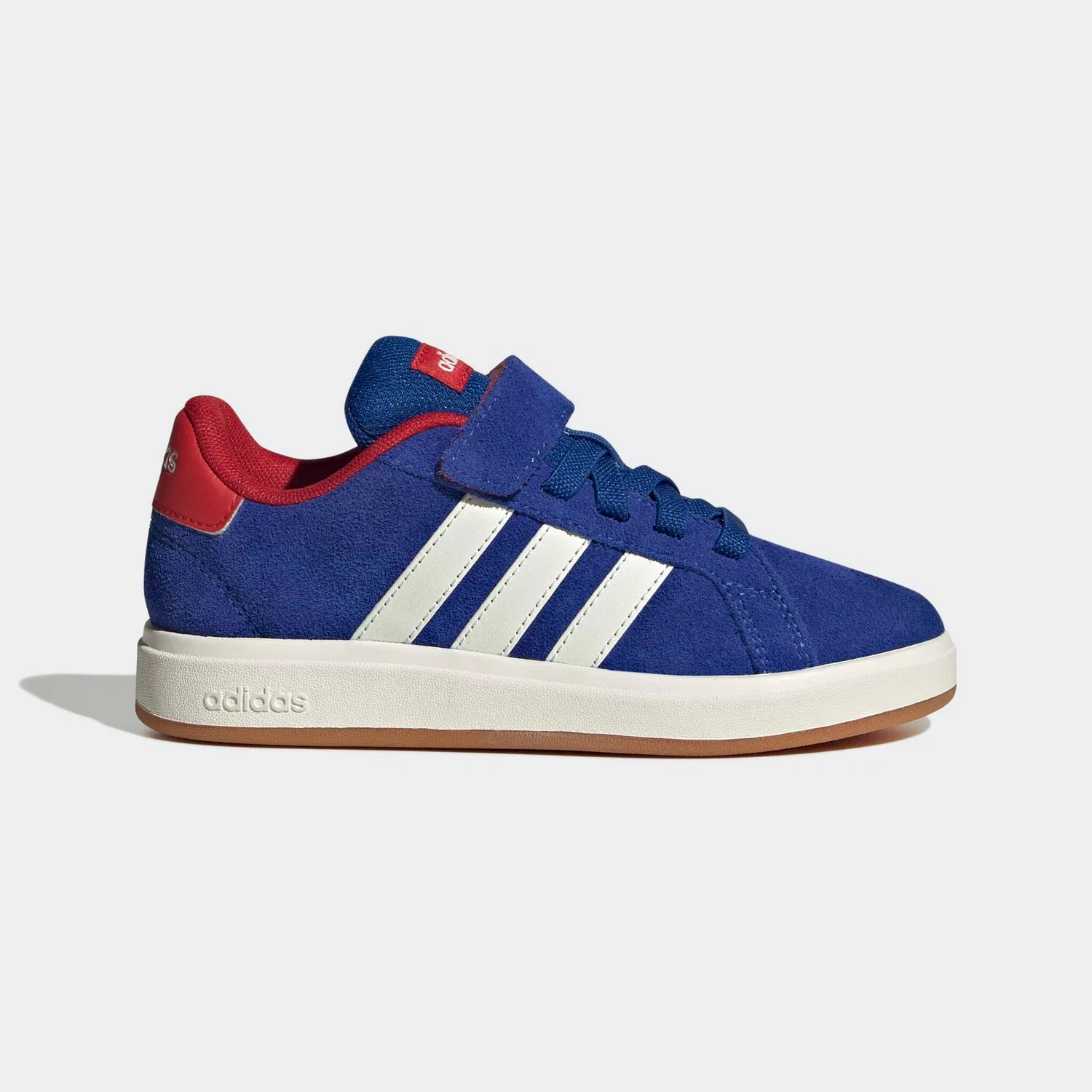 Детские кроссовки ретро-дизайн Adidas Grand Court 00S, Collegiate Royal/Off White/Better Scarlet — фото 2