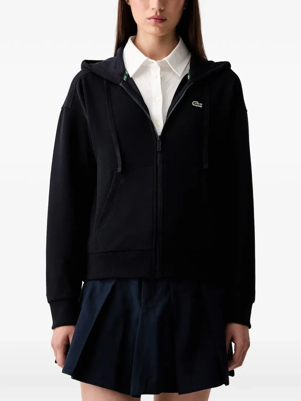 Толстовка Lacoste с логотипом-нашивкой, черный