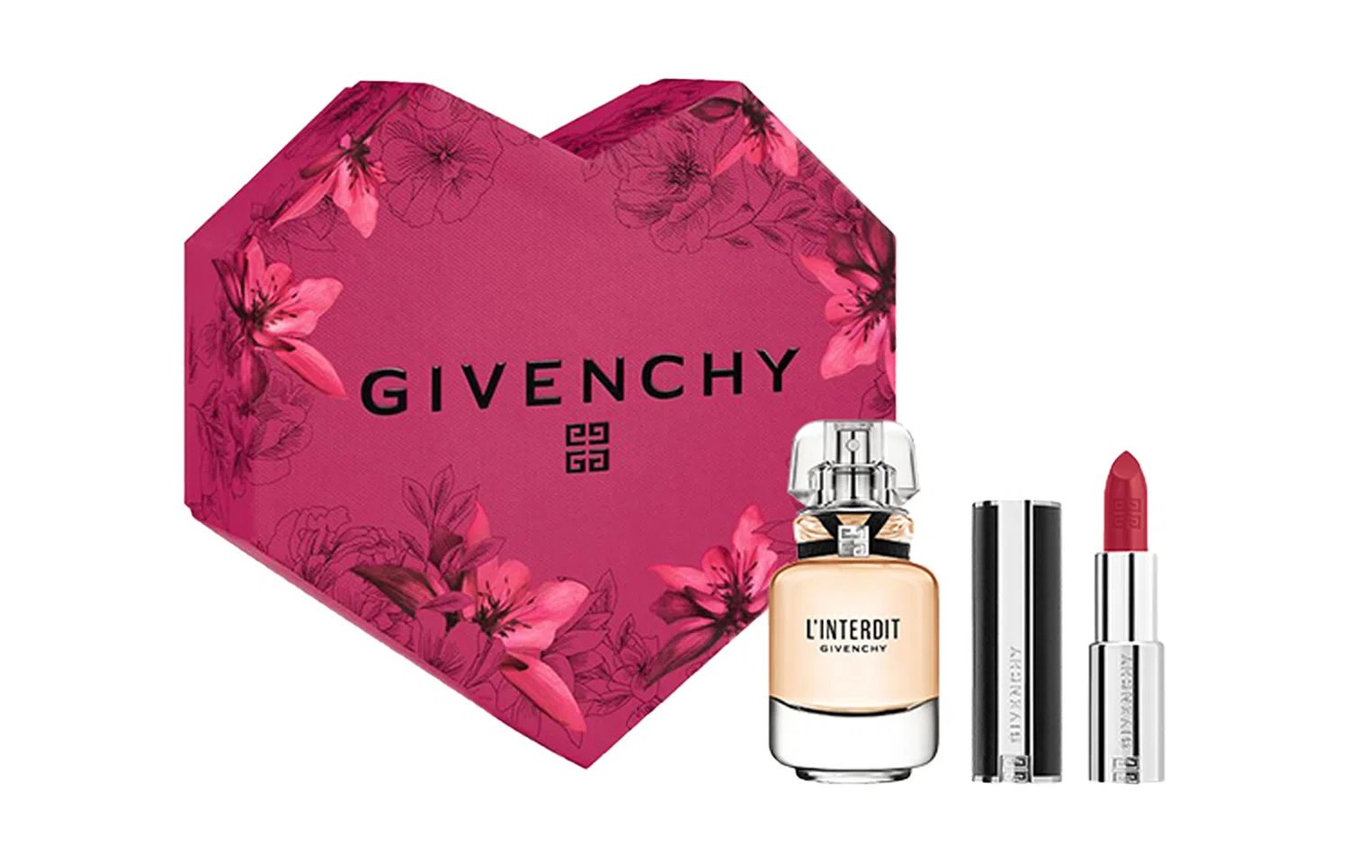 Женский набор парфюмерной воды и помады Givenchy, Taboo Flower Language