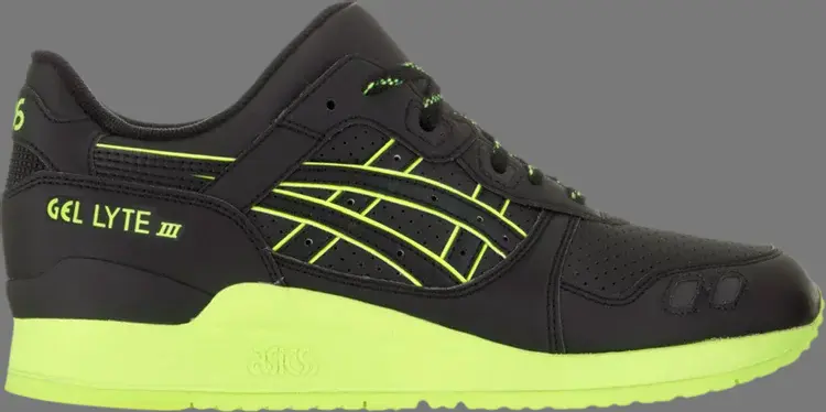 

Кроссовки gel lyte 3 'black volt' Asics, черный