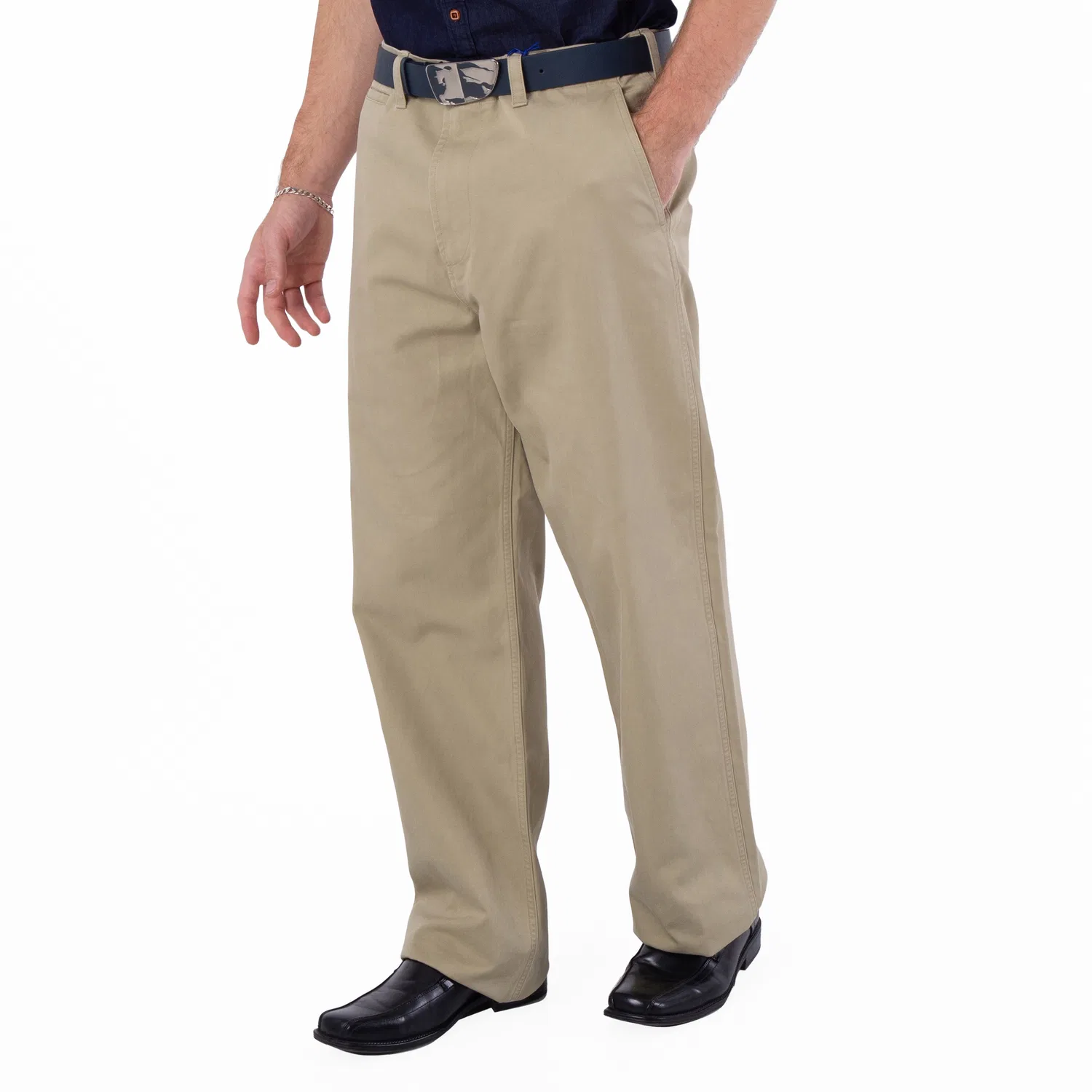 Брюки чинос из двустороннего хлопка Double-Faced Cotton Chinos Burberry, Hunter — фото 3