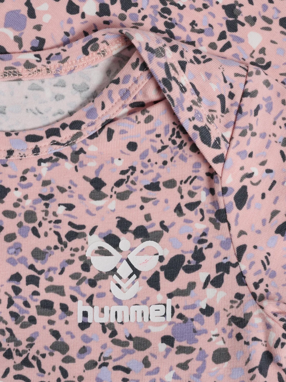 Детский боди-комбинезон с принтом Hmlkrista Hummel, Bonbonrosa