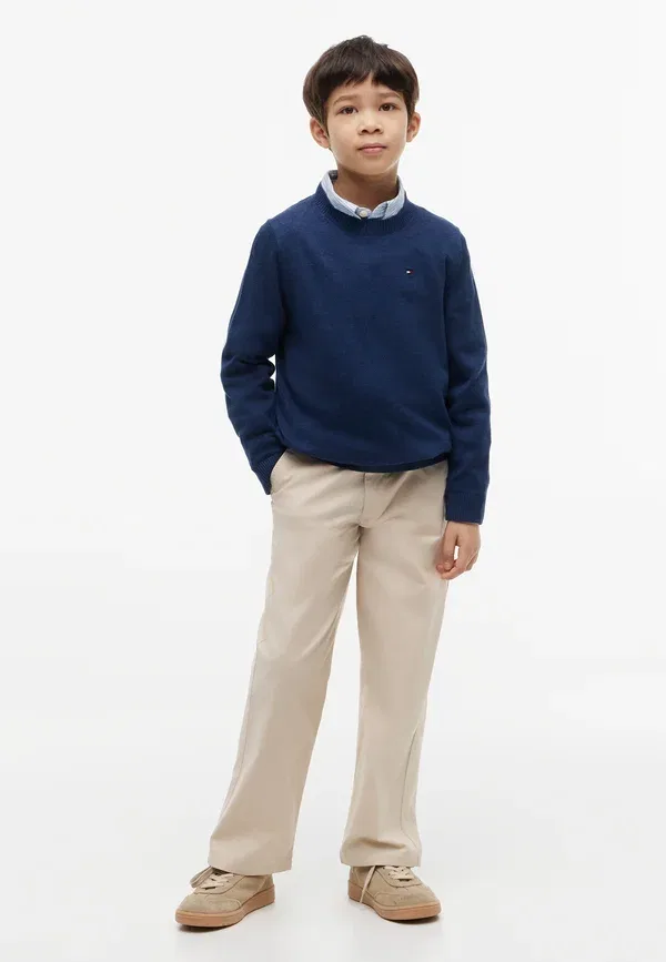 Джемпер из хлопка Jumper Tommy Hilfiger, Dark Night темно-синий — фото 2