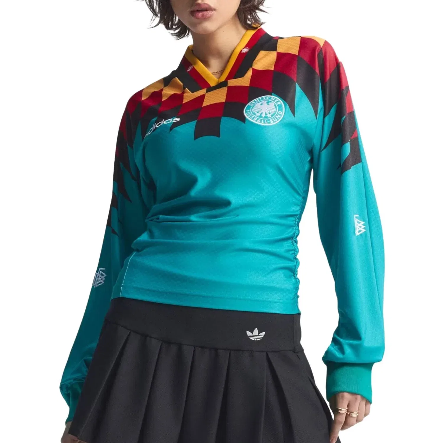 Женская футболка Reconstructed Bringback Jersey Adidas, зеленый — фото 2