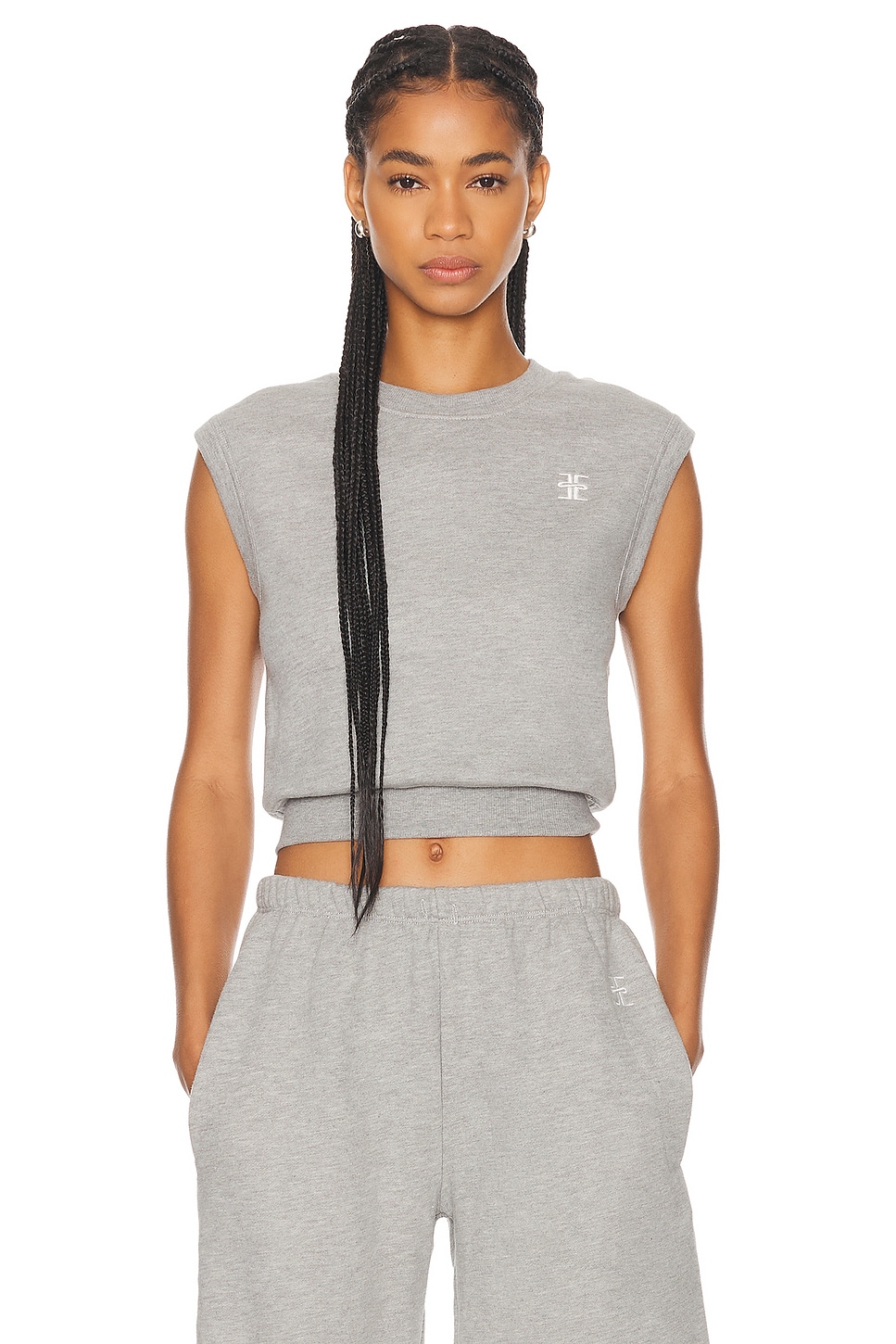 

Топ без рукавов с круглым вырезом Eterne, цвет Heather Grey