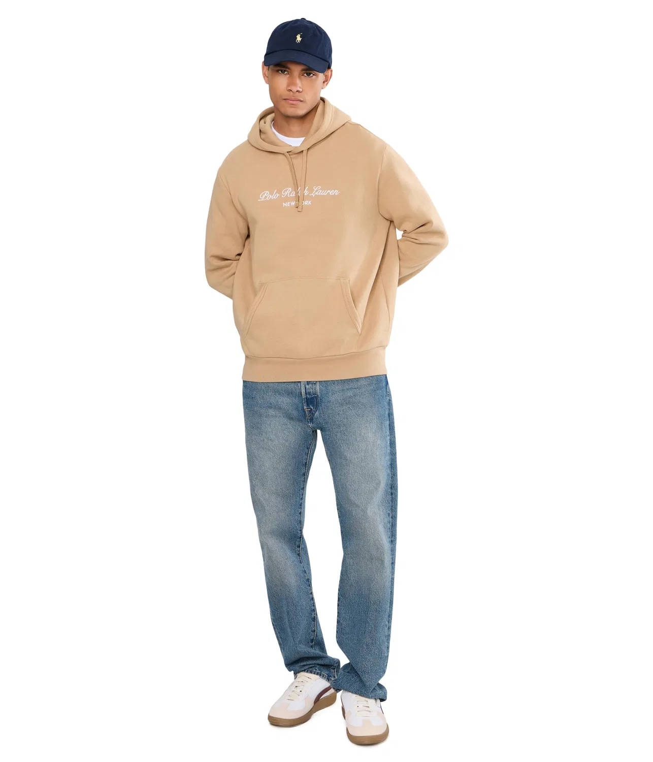 Толстовка с флисовой подкладкой и логотипом Polo Ralph Lauren, Vintage Khaki — фото 2