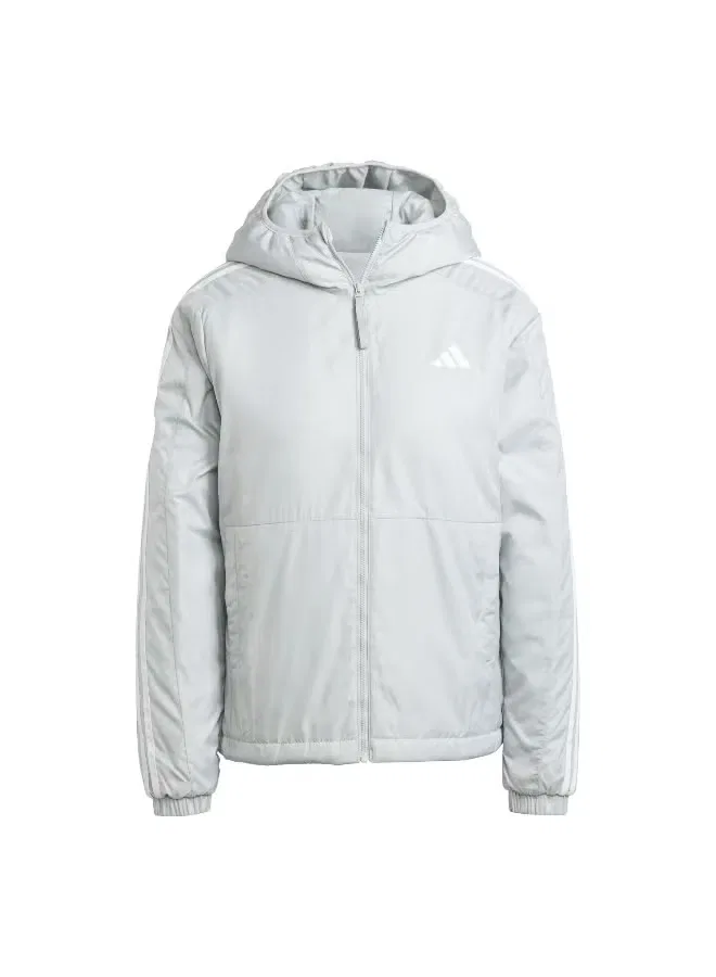 Куртка утепленная с капюшоном Essentials 3s Adidas, фиолетовый