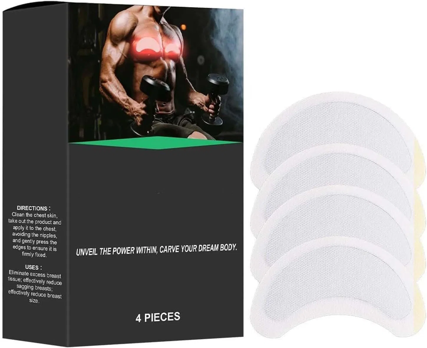 Пластырь для груди Корректирующий, Generic, 4 шт
