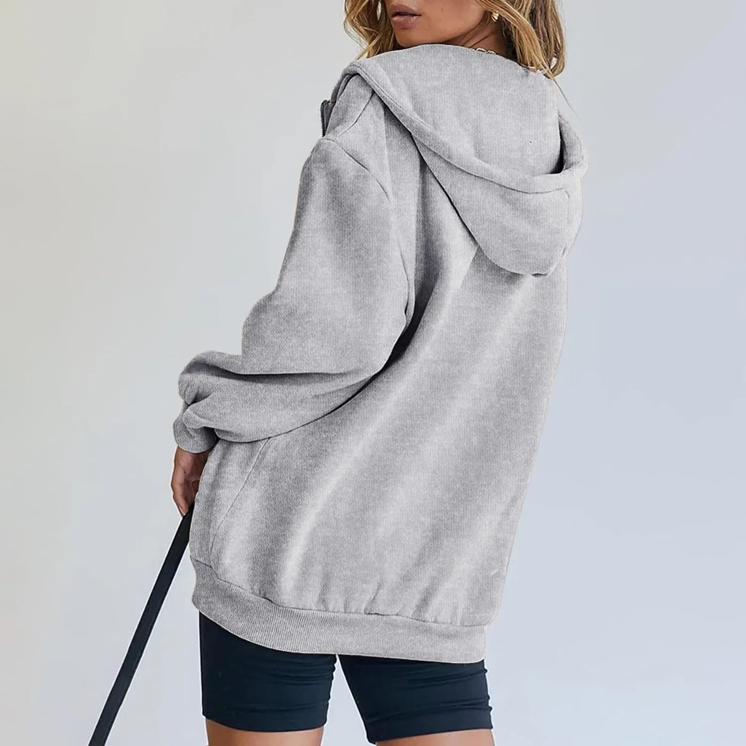 Женская куртка с капюшоном Black Chef Zipper, grey — фото 2