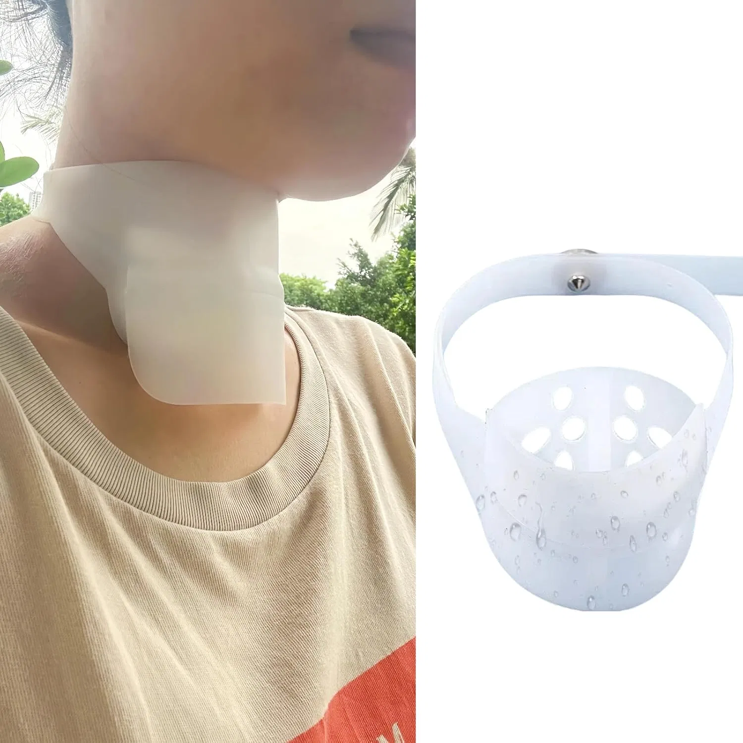 Трахеостомический чехол для душа, Silicone, Sulieschen