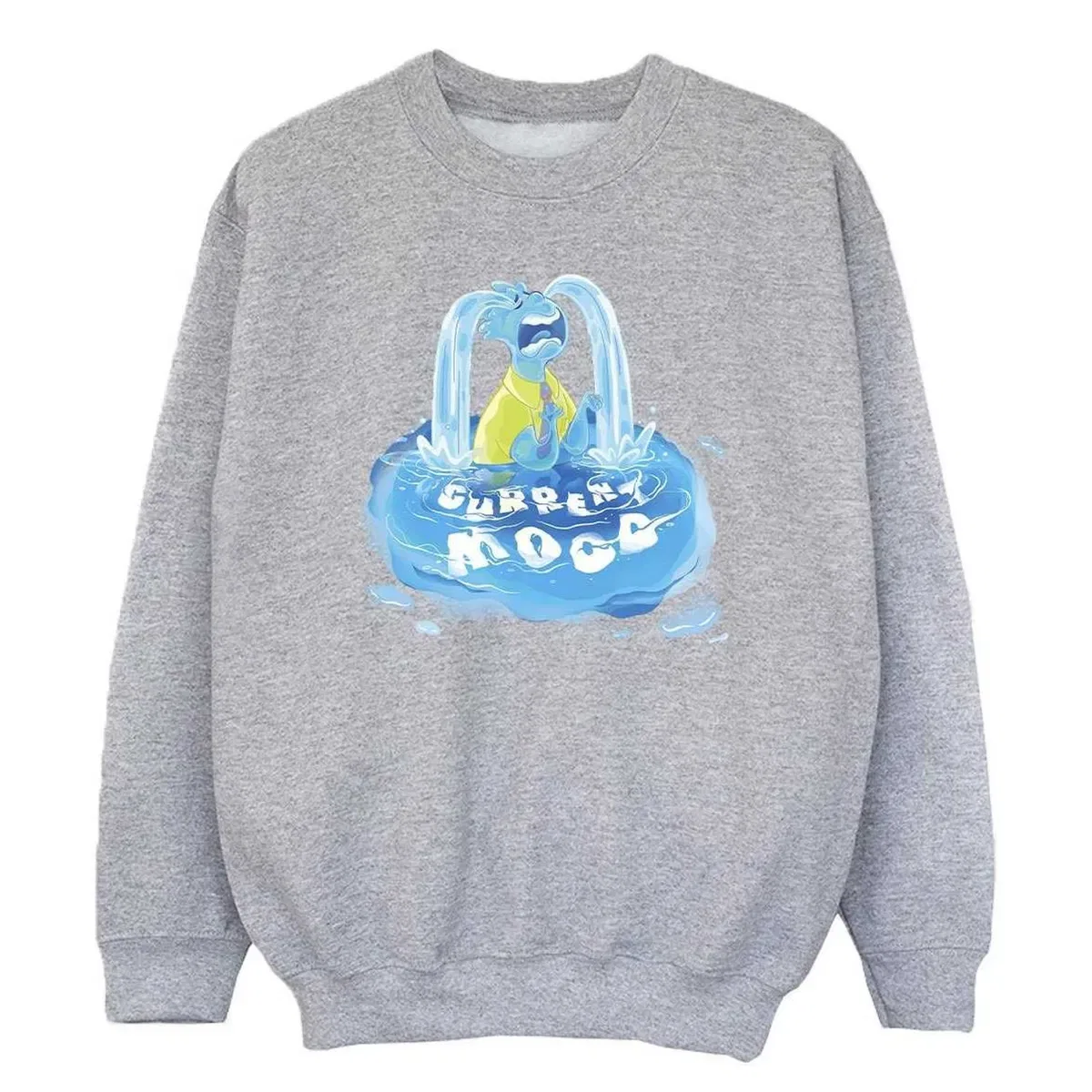 Свитшот с принтом Crying Sweatshirt Elemental, White