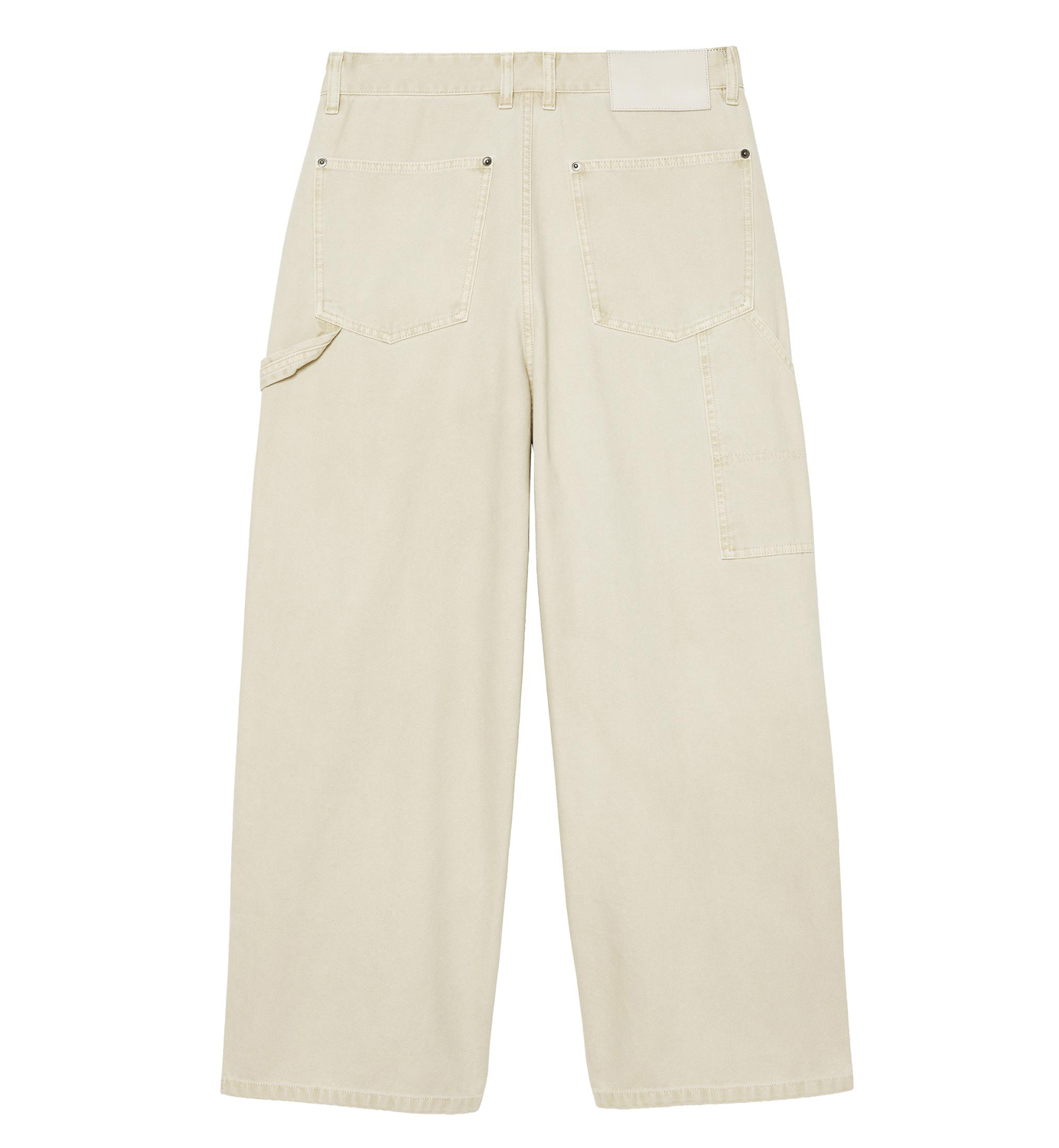 Брюки Zara Benito Antonio Collection Relaxed Fit Carpenter With Pocket, бежевый — фото 4