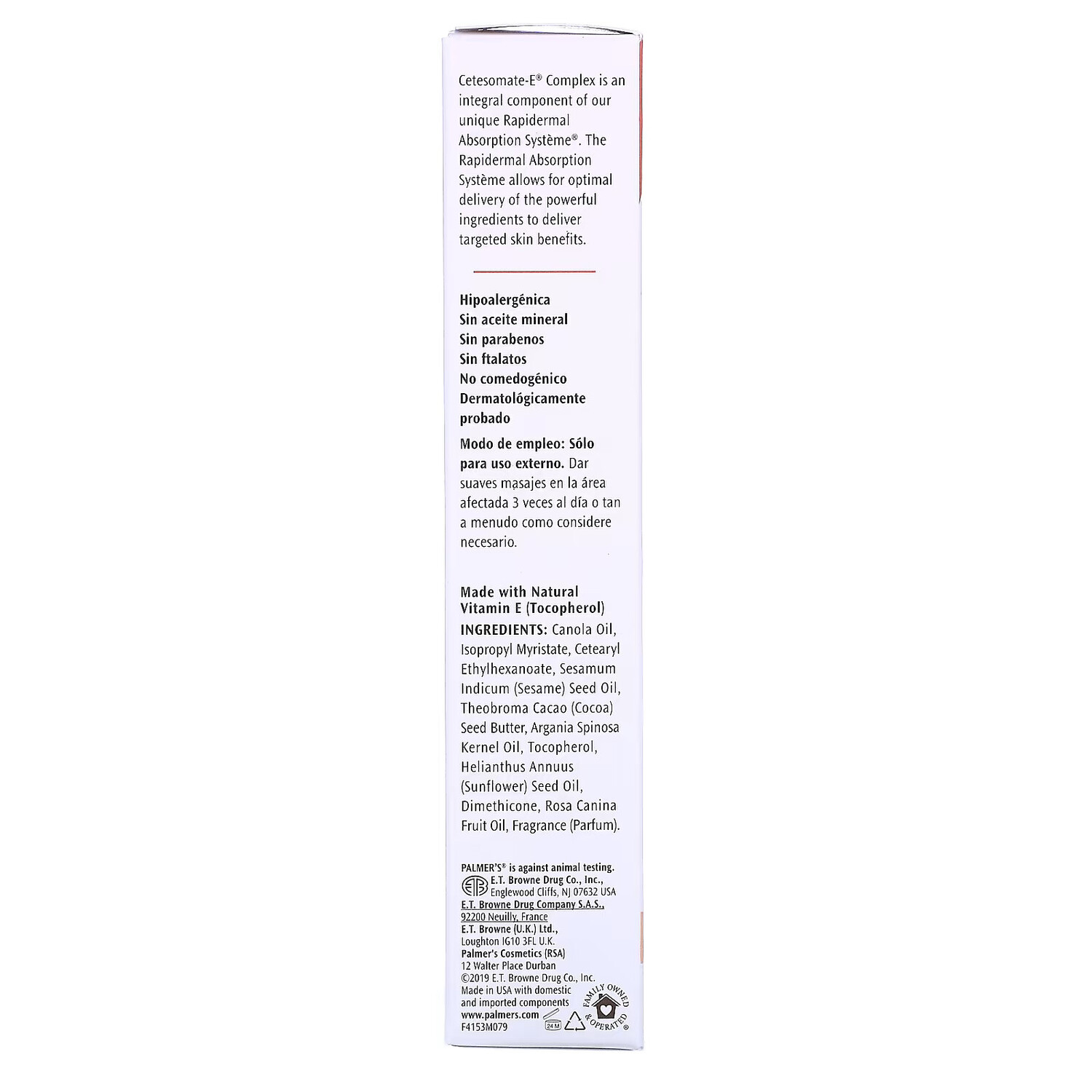 Palmer's, Формула какао-масла с витамином E, терапевтическое масло для кожи, 150 мл (5,1 жидк. Унции) — фото 4