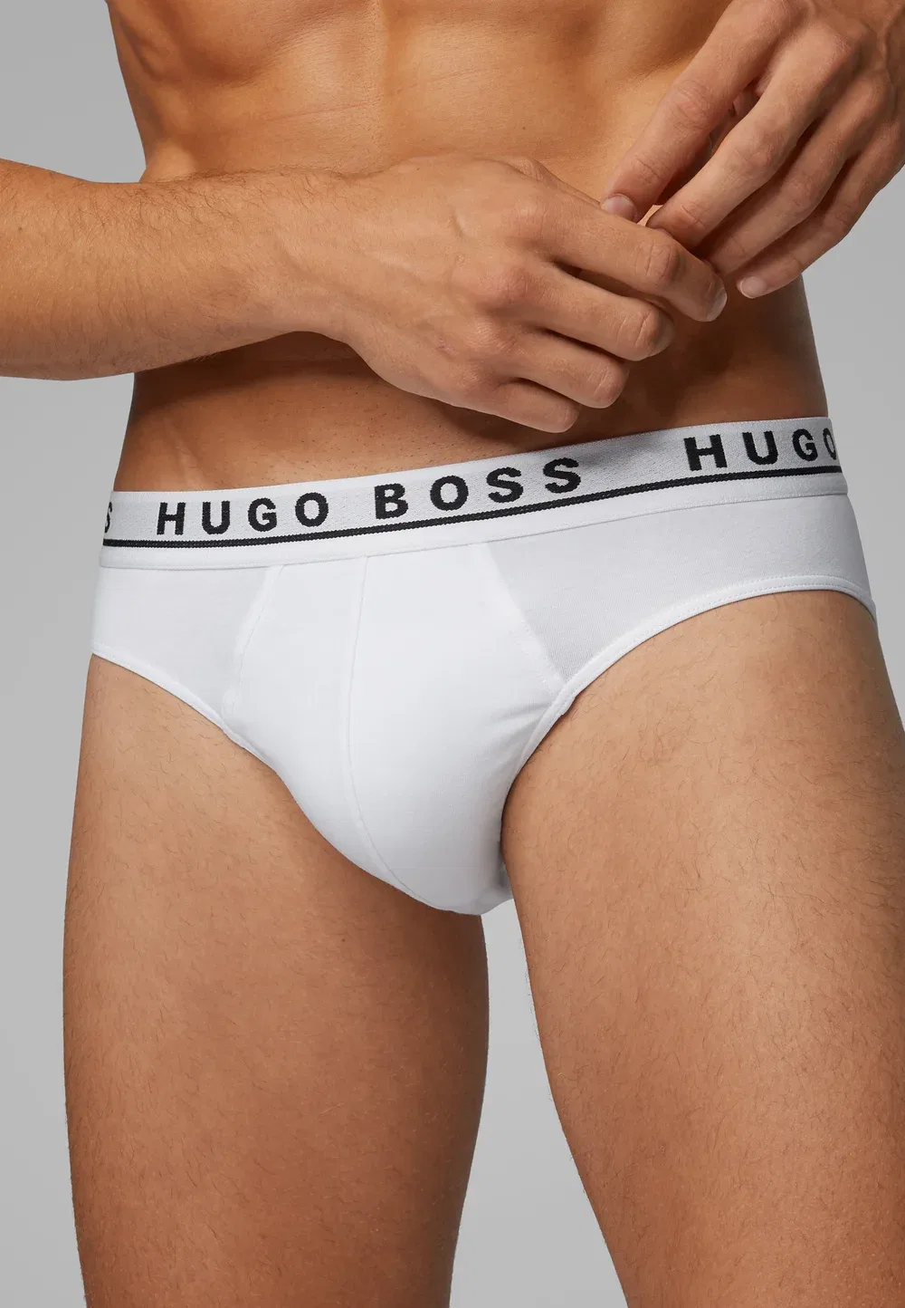 Комплект из 3 трусов Boss, White — фото 3