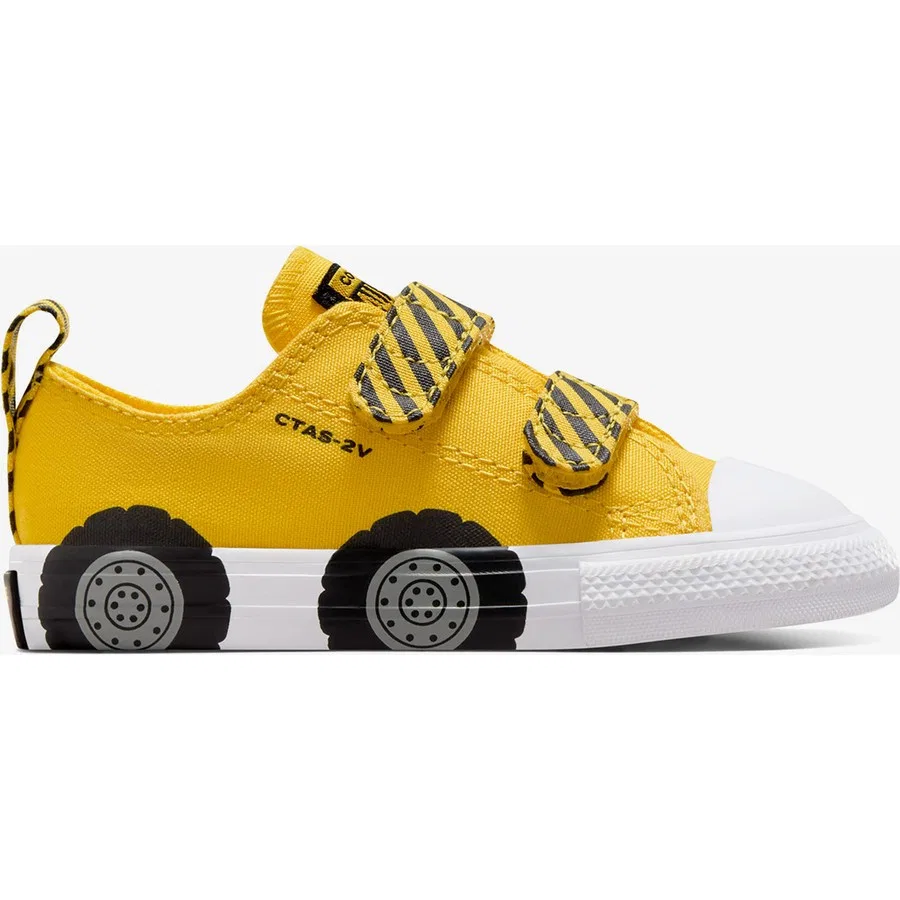 Детские кроссовки с платформой Construction Truck Converse, Желтый