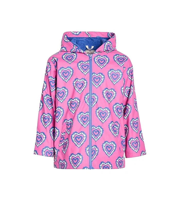 Дождевик с изменением цвета Heart Burst Hatley Kids, Strawberry Moon