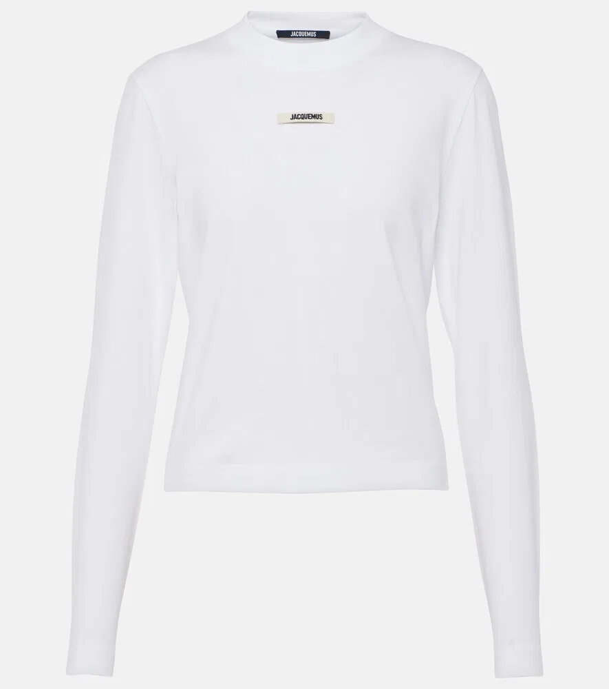 Футболка Le Gros Grain Manches Longues топ Jacquemus, белый