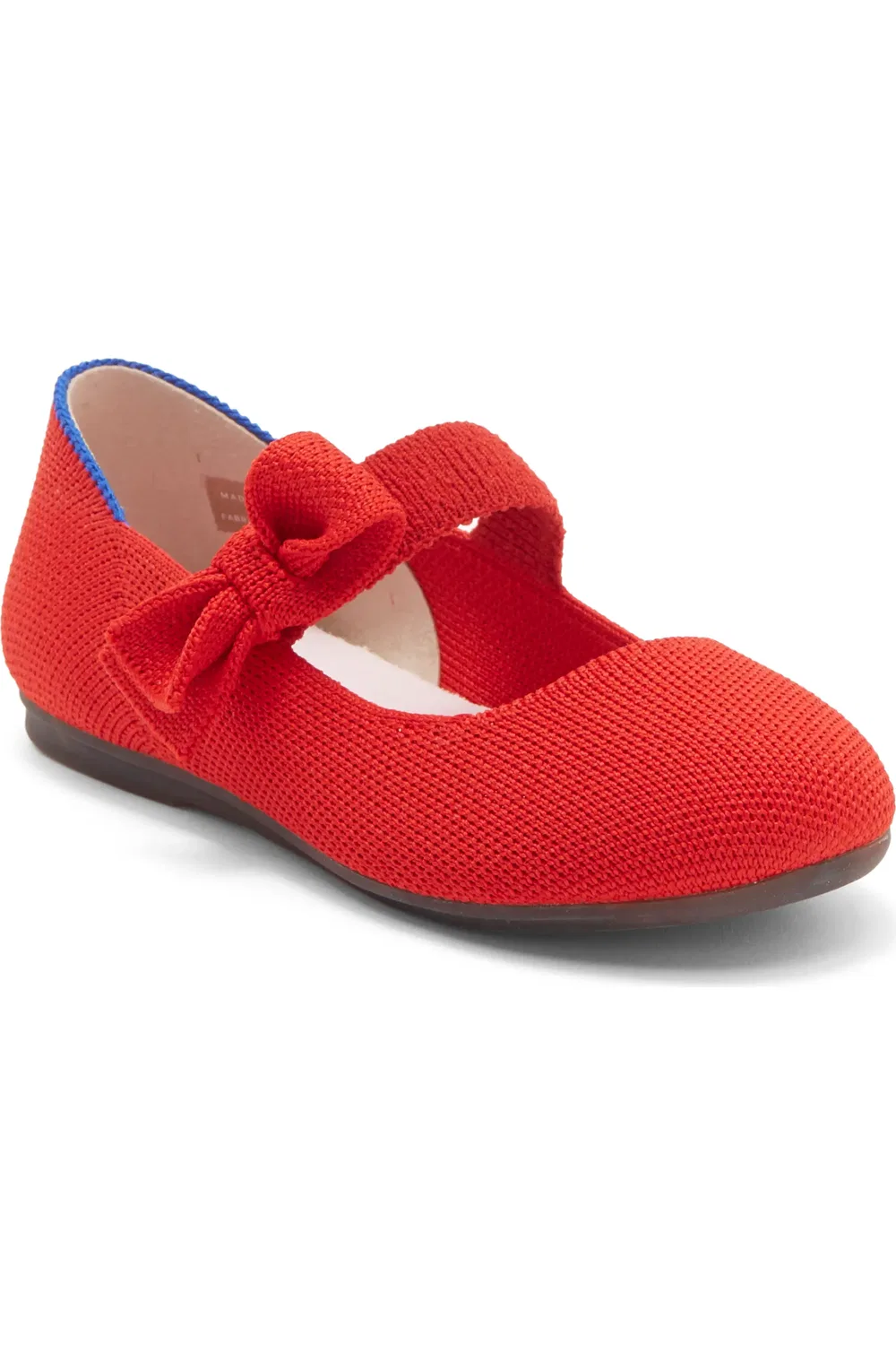 Детские туфли Мэри Джейн с бантом Tux Bow Rothy's, Bright Red