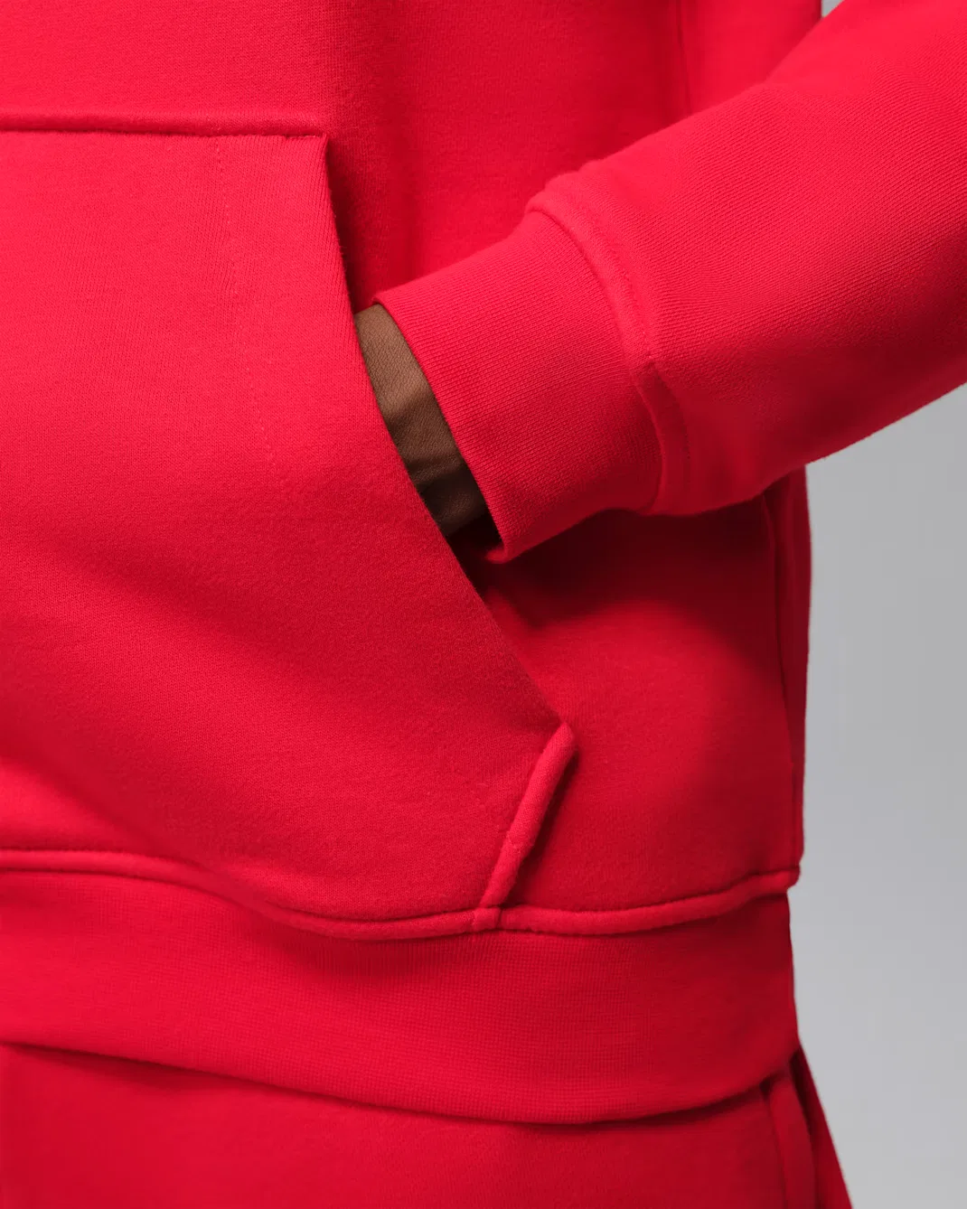 Мужская флисовая толстовка с капюшоном Dri-FIT Jordan Sport Crossover, University Red — фото 4