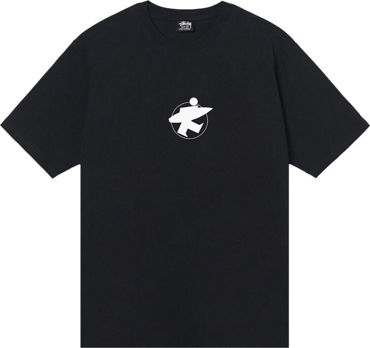 

Футболка Stussy Surf Stock Tee 'Black', черный