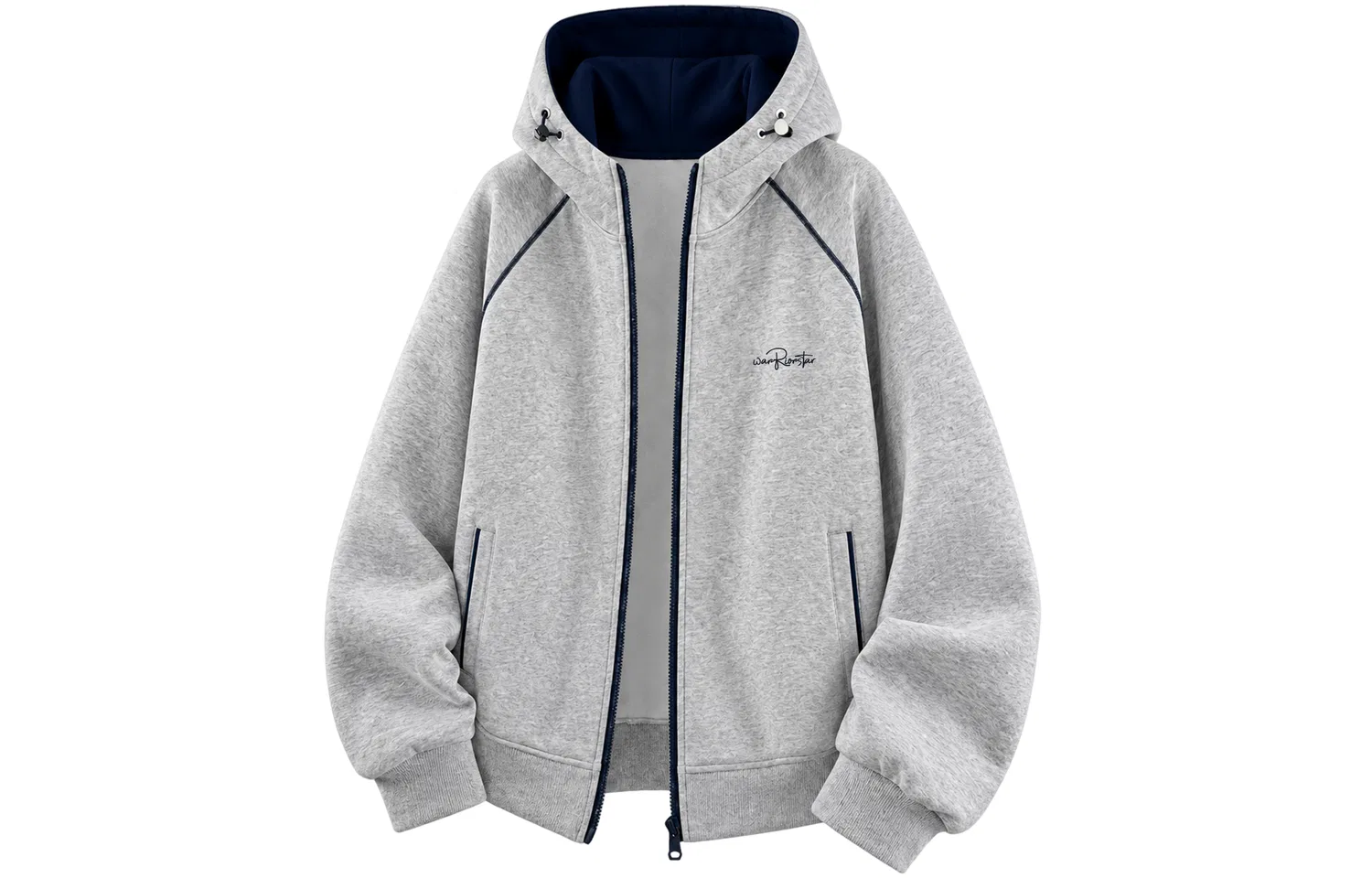 Детский свитшот с капюшоном Dark Heather Gray WARRIOR