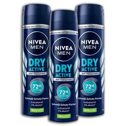 Дезодорант-спрей анти-транспирант Nivea Men Dry Active, 150 мл