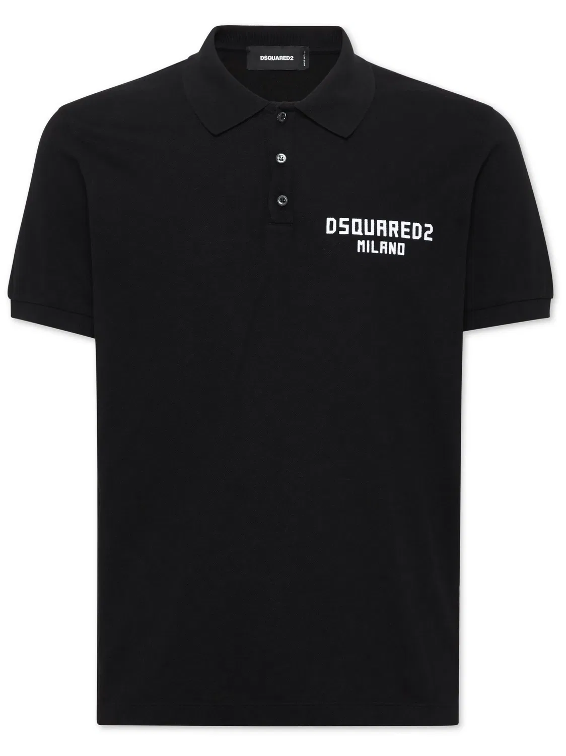 Поло с логотипом DSQUARED2, черный