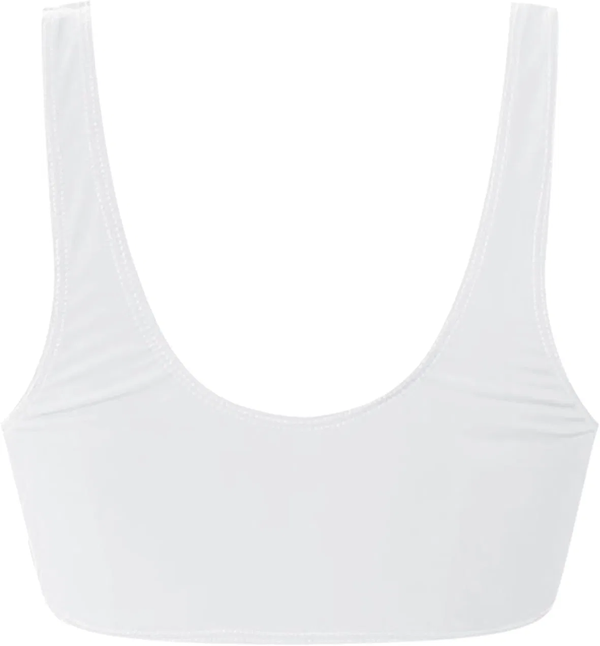 Женский танкини-топ с твист-фронтом Push Up, White — фото 4