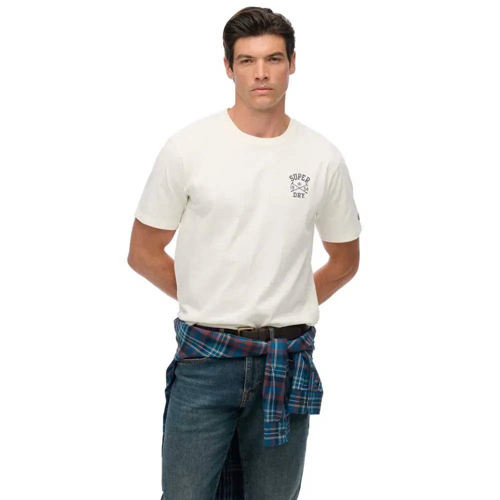 Футболка с коротким рукавом Athletic Club Superdry, белый